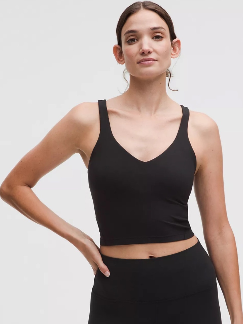 Women’s Black Lululemon align Tank Top - crop size 2
